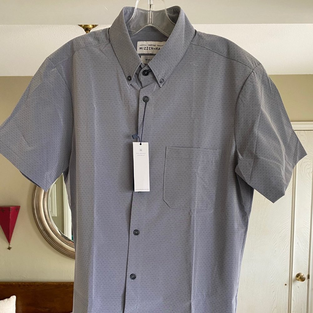 Mizzen+Main Short Sleeve Button Down NWT
